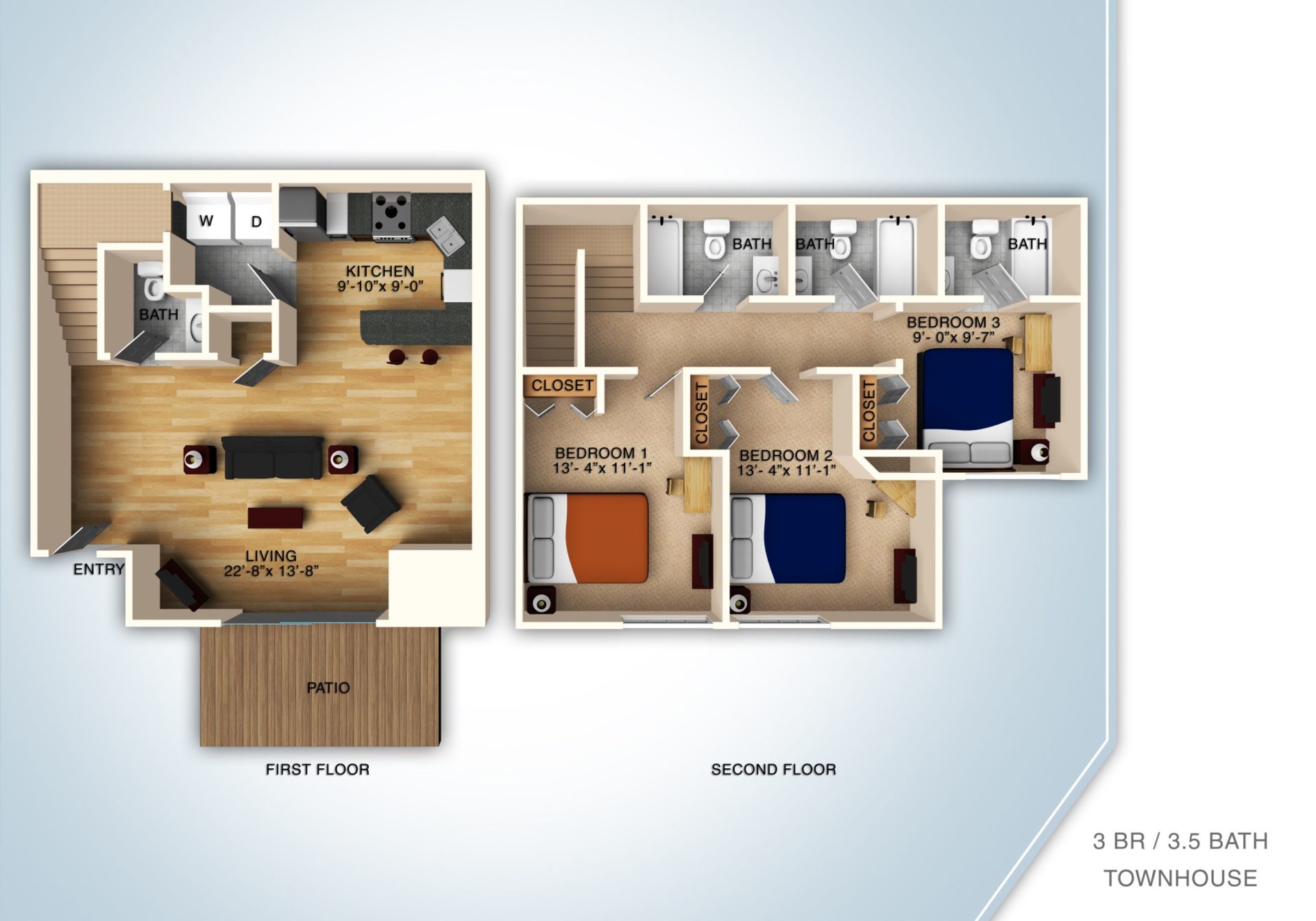 3 Bed 3 Bath Apartments Near Me – Find Your Ideal Home