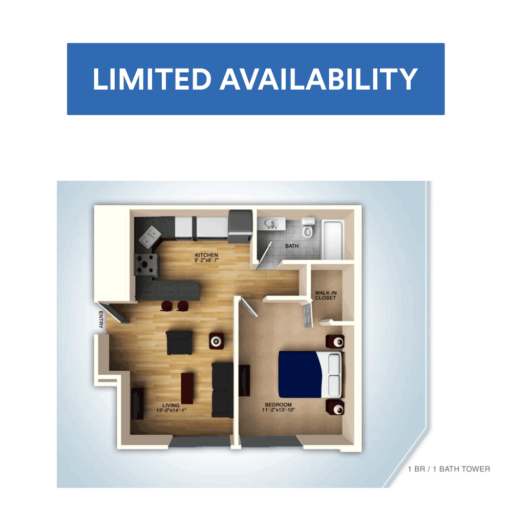 1Bedroom Student Apartments Near WMU