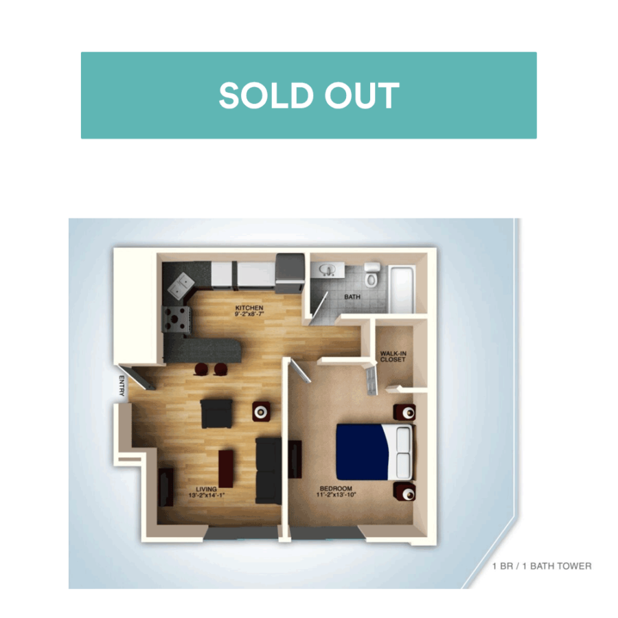 1Bedroom Student Apartments Near WMU